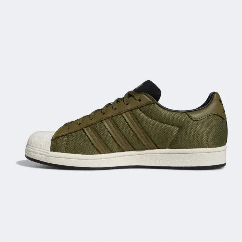 Adidas Superstar GZ4829 Men's Focus Olive & White Running Shoes Size US 7 NB69 - Picture 1 of 7
